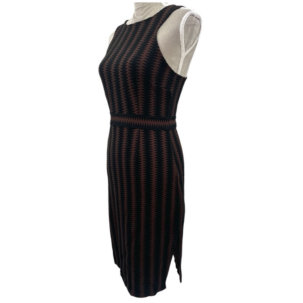 Anthropologie Maeve Meridian Textured Knit Pencil Sheath Dress - Brown - Small - Picture 6 of 12